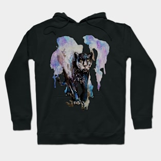 Jaguar acrylic painting Hoodie